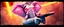 Placeholder: cute pen outline with some neon airbrush, let create a crazy wild elephant man holding guns and doing dangerous stuff - dynamic camera push-in revealing intricate details in motion. Epic cinematic wide-angle camera swoops down, hazy neon background with gritty border