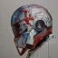 Placeholder: photorealistic luke skywalker helmet with weathered painting , illustration on coarse canvas by <agnes cecile> and <Yoji Shinkawa>, ornate and intricate details , soft smooth lighting, ultra detailed concept art,