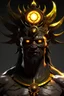 Placeholder: Dark based God of sun (realistic)