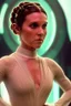 Placeholder: Get ready to be captivated by this remarkable photograph, portraying the legendary Princess Leia in all her glory! Hyper-realistic and full of life, Princess Leia, with a timeless grace, graces the scene at her vibrant age, adorned in an exquisite scifi Star Wars ensemble. The backdrop sets the stage with a dynamic and playful ambiance, enveloped in nature's beauty, as diffused lighting dances around, creating an enchanting interplay of shadows. As an intrepid explorer-hacker, Princess Leia's ad