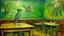 Placeholder: Hummingbird in a Classroom by Vincent Van Gogh, oil painting