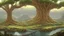 Placeholder: Valinor, tolkien, two giant trees, one giant golden tree, one giant silver tree, surrounded by a giant white castle.