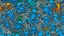 Placeholder: A blue underwater coral reef painted by Keith Haring