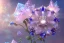 Placeholder: one big crystal subtle flower in a galactic ambiance of the sky, transparent petals, delicate colors, in the foreground, with a little beautiful fairy, full of details, smooth, bright sunshine，soft light atmosphere, light effect，vaporwave colorful, concept art, smooth, extremely sharp detail, finely tuned detail, ultra high definition, 8 k, unreal engine 5, ultra sharp focus