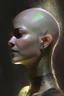 Placeholder: Her shaved head had the dark fuzz of new growth making her appear is if she were glowing with some inner light born of shadows.