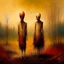 Placeholder: Style by Gabriel Pacheco, VS Gaitonde, Zdzislaw Beksinski, Vladimir Kush, sinister abstract surreal art, a metaphorical representation of the ephemeral parasite confusing death rivalry, gestalt lunatic grass shine, warm colors, surreal masterpiece, juxtaposition of the uncanny banal, sharp focus, never-before-seen composition