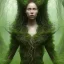 Placeholder: photo. .three women. A mother. Two daughter. Twins. A mother with her children. three young black women. wood nymphs emerging from the forest. Her hair looks like vines. Dreadlocs. Her skin is the colour of dark soil. Her skin looks like tree bark. Her clothing is made of vines, grass and leaves.