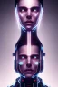 Placeholder: cyberpunk, head, men, portrai, tron