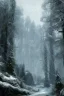 Placeholder:  nature while it is raining , winter rain,dramatic scene , unreal engine