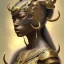 Placeholder: Sango fantasy, fantasy magic, intricate, sharp focus, illustration, highly detailed, digital painting, concept art, matte, art germ and Paul Lewin and Kehinde Wiley, masterpiece Indonesian lady head bronze tiger Asian African girl nice breast Hawaiian hair turquoise silver waves