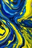 Placeholder: Fluid abstract painting, Deep blue, lemon, liquid pattern