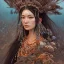 Placeholder: Insanely detailed photograph of an “portrait of gorgeous native goddess ” with intricate hair, intricate embroidered dress, beautiful clear face and hyperdetailed painting by Ismail Inceoglu Huang Guangjian and Dan Witz CGSociety ZBrush Central fantasy art album cover art,8K, hdr, romantic, mysterious, ominous, flowers, jewelry, comfort, natural eyes