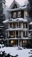 Placeholder: Twilight movie aesthetic, Bella swan house in winter