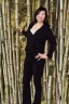 Placeholder: Full body portrait, , medium shot lady bamboo gag