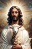 Placeholder: Jesus but he has the head of a lamb