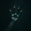 Placeholder: arcane, found footage, unsettling dread. cursed monkey paw talisman, dull colors exacerbating an atmospheric gloom. gnarly, dark negative space,