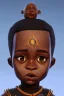 Placeholder: african baby head portrait, warrior costume, 3d, village, robot, fetus, 8k quality