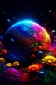 Placeholder: Detailed outer space, stars, galaxy, rainbow and floral planets, beautiful, aesthetically pleasing, realistic, close-up, internal glow, professional photo, high resolution, high detail, 4k, 1/250s, f/2.8, 30mm lens, ISO 100, bright lighting.