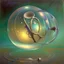 Placeholder: a Soap Bubble formed by multiverse-like complex surgical instruments mixed with galaxy-like musical instruments,Painting By Adrian Ghenie, Rene Magritte, Salvador Dali, Lucian Freud