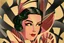 Placeholder: beautiful woman in art deco style