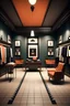 Placeholder: fashion store space design retro style