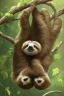 Placeholder: 4 pictures of the same sloth moving in sequence