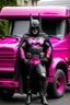 Placeholder: batman in pink lorry