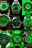 Placeholder: generate image of green face watch companies which seem real for blog