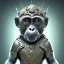 Placeholder: metallic monkey