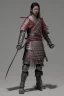 Placeholder: samurai red sword 3d render photo, cinematic