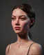 Placeholder: Realistic Waist up Portrait young woman, face muppet, retro style, photo studio, unreal engine 5, god lights, ray tracing, RTX, lumen lighting, ultra detail, volumetric lighting, 3d.