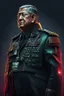 Placeholder: Susilo bambang Yudhoyono former president of Republic Indonesia in militiary cyberpunk style