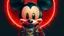 Placeholder: zombie mickey mouse hybrid, photorealism, movie screen capture, horror, sci-fi, retrofuturism,