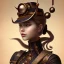 Placeholder: steampunk person trawling