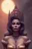 Placeholder: Sophia Loren as evil queen in black leather, cleavage, angry, stern look. character design by cory loftis, fenghua zhong, ryohei hase, ismail inceoglu and ruan jia. unreal engine 5, artistic lighting, highly detailed, photorealistic, fantasy