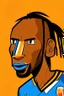 Placeholder: Drogba Footballer, cartoon 2d