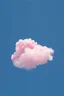 Placeholder: A pink plastic cloud floating in the head sunny