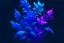 Placeholder: fantastic purple and light blue plant for game