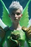 Placeholder: Perfect amazing women with short green hair and dragon wings wearing only dragon scales,mythical,fantasy , magnificent, majestic, highly intricate, Realistic photography, incredibly detailed, ultra high resolution, 8k, complex 3d render, cinema 4d.