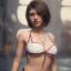 Placeholder: potrait sexy girl, short hair , 8k ,rtx , hyper realistis, bikini