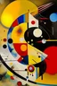 Placeholder: Punto interrogativo sopra Uccello misterioso kandinsky