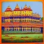 Placeholder: mysore palace in tibetian painting style