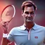 Placeholder: roger federer, 8k , raquet, ball, roland garros, details, free style, light eyes, happiness