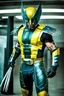 Placeholder: Wolverine in futuristic armor, photograph