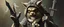 Placeholder: master oil painting with some air brush, fluffy human thief hyena merchant sailor priest realistic and creepy, with gauntlets , straight from the lich lab, in the style of Escher and Titian