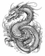 Placeholder: realistic dragon tattoo idea, line art, background, vector, svg, black outline on white background, leave plenty of white space beetween lines for coloring, tattoo style, tattoo idea,full body