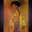 Placeholder: Retrato Épico al oleo de cuerpo entero de una Tribu al estilo de Gustav Klimt 4k