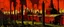 Placeholder: A dark orange colored factory with bombs painted by Claude Monet