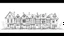 Placeholder: A technical front view pencil drawing of a row of dilapidated fantasy houses of different heights.