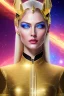 Placeholder: Beautiful tall woman Pleiadian galactic commander, ship, perfect detailed face, detailed golden galactic suit, high rank, long blond hair, hand with five perfect detailed fingers, amazing big blue eyes, smiling mouth, high definition lips, cosmic happiness, bright colours, blue, pink, gold, jewels, realistic, real photo, bright and sunny background, very detailed, high contrast, high definition 8k, pixel 512X512, unreal engine 5, extremely sharp details, light effect, br